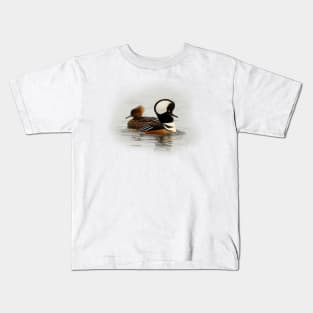 A Pair of Hooded Merganser Ducks Kids T-Shirt